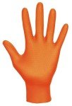 XL Orange Nitrile Disposable Gloves - 100 Pack