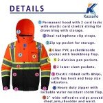 High Visibility Waterproof Jacket for Men and Women