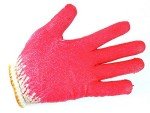 Red Palm Latex Dipped Knit Gloves - 100 Pairs