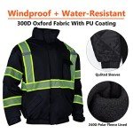 Men's Hi-Vis Reflective Winter Safety Jacket