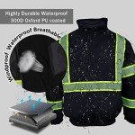 Men's Hi-Vis Reflective Winter Safety Jacket
