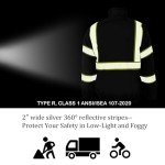 Men's Hi-Vis Reflective Winter Safety Jacket