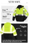Men’s Hi-Vis Waterproof Rain Coat with Pockets