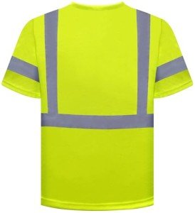 High Visibility Quick Dry Safety T-Shirts - Lime