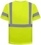 High Visibility Quick Dry Safety T-Shirts - Lime