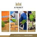 Hi-Vis Lime Safety Work Gloves - 12 Pairs