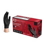 Large Black Nitrile Disposable Gloves - Box of 100