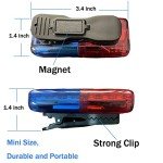 Emergency Warning Light with Whistle and Magnet