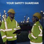 TICONN Waterproof Reflective Rain Jacket for Safety