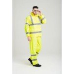 Hi-Vis Waterproof Rain Pants - Reflective Safety Wear