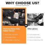 ThxToms Heavy Duty Latex Chemical Resistant Gloves