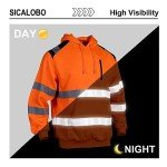 High Visibility Safety Hoodie for Men - Orange