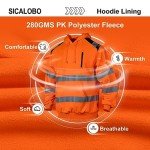 High Visibility Safety Hoodie for Men - Orange