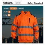 High Visibility Safety Hoodie for Men - Orange