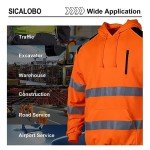 High Visibility Safety Hoodie for Men - Orange