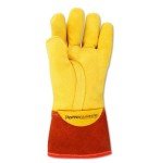 Leather Lineman Electrical Protector Work Gloves - Size 10