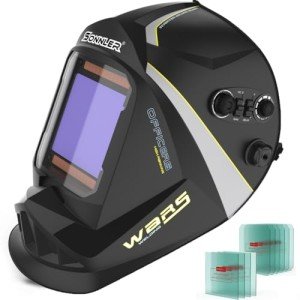 Auto Darkening Welding Helmet with Large Viewing Area