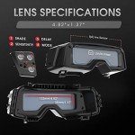 YESWELDER Auto Darkening Welding Goggles with Wide Shades
