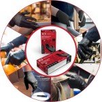 Large Black Nitrile Disposable Gloves - Box of 100