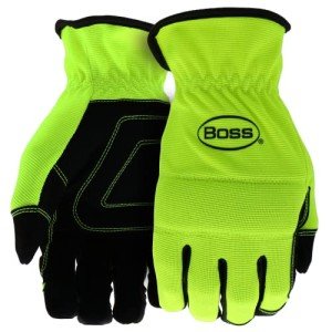 High Visibility Work Gloves for Men - Large