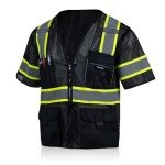 High Visibility Safety Vest for Men - 10 Pockets