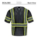 High Visibility Safety Vest for Men - 10 Pockets