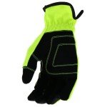 High Visibility Work Gloves for Men - Large