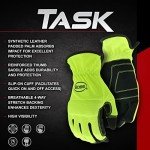 High Visibility Work Gloves for Men - Large