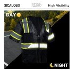 High Visibility Safety Vest for Men - 10 Pockets