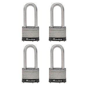 Stainless Steel Outdoor Padlock Keyed-Alike - 4 Pack