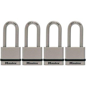 Magnum Solid Steel Keyed Alike Padlocks - 4 Pack