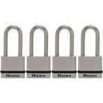 Magnum Solid Steel Keyed Alike Padlocks - 4 Pack