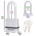Magnum Solid Steel Keyed Alike Padlocks - 4 Pack