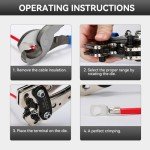 Heavy Duty Battery Cable Crimping Tool Set