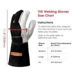 Premium Goatskin TIG Welding Gloves - Large Size