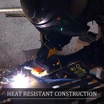 Cuwiny Extra Long Fire Resistant Welding Gloves
