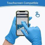 Heavy Duty Nitrile Exam Gloves, Medium, 100 Count