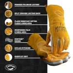 Flame Resistant MIG/Stick Welding Gloves - Large