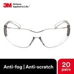 3M Virtua Safety Glasses - 20 Pairs, Anti-Fog