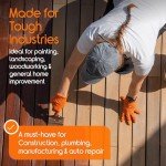 Heavy Duty Orange Nitrile Disposable Gloves - 100 Count