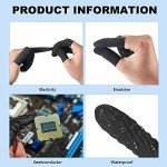 400 Pcs Disposable Latex Finger Cots - Black