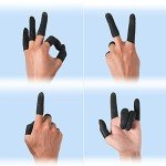400 Pcs Disposable Latex Finger Cots - Black