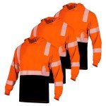 Men's ANSI Class 2 Reflective Safety Shirts, 3-Pack