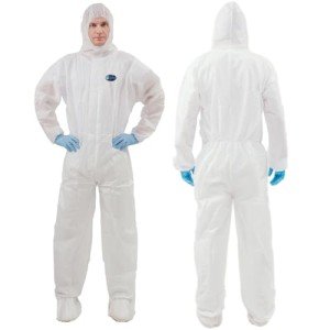 Disposable Protective Coveralls with Hood for Safety