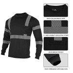 Men's High Visibility Reflective Long Sleeve Shirt