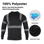 Men's High Visibility Reflective Long Sleeve Shirt