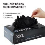 Black Nitrile Disposable Gloves, Latex-Free, 100 Pack
