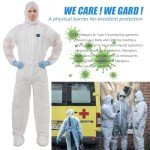 Disposable Protective Coveralls with Hood for Safety