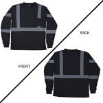 Men's High Visibility Reflective Long Sleeve Shirt