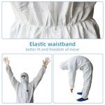 Disposable Protective Coveralls with Hood for Safety